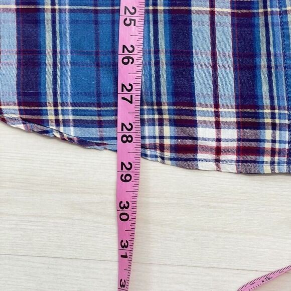 VTG Wrangler Blues Button Up Shirt Women's M Long Sleeve Blue Texas Star Buttons - Picture 8 of 11